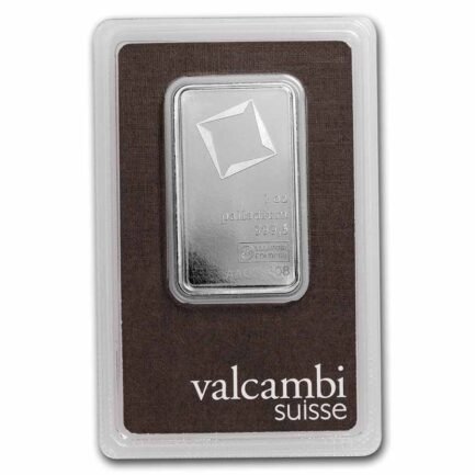 1 oz Palladium Bar - Valcambi Suisse (In Assay)