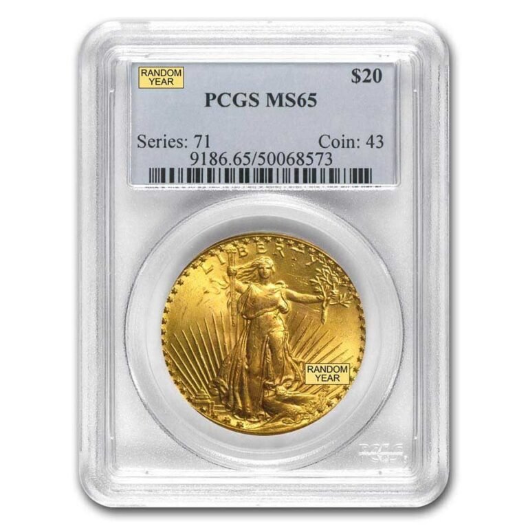 $20 Saint-Gaudens Gold Double Eagle MS-65 PCGS (Random)