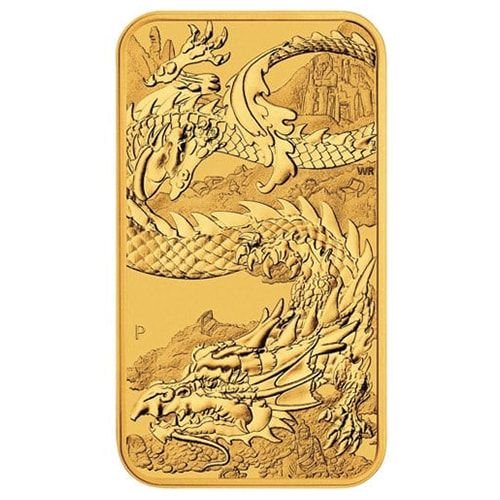 2023 1 oz Dragon Rectangular Gold Coin