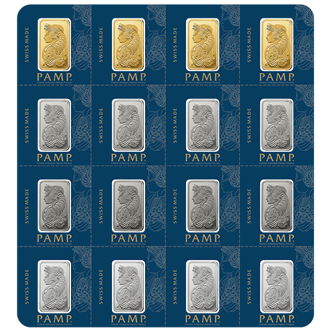 Multigram Portfolio – Qty 16 2.5 Gram Bars, 4 Ea in Gold, Silver, Platinum & Palladium