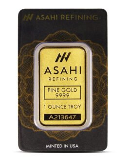 1 oz Asahi Gold Bar (New w/ Assay)