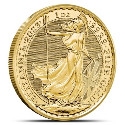 2023 1 oz British Gold Britannia Coin (BU, King Charles Obverse)