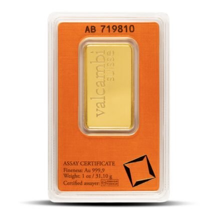 1 Oz Valcambi Gold Bar (New w/ Assay)