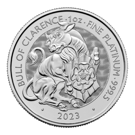 The Royal Tudor Beasts 2023 Bull of Clarence 1oz Platinum Bullion Coin