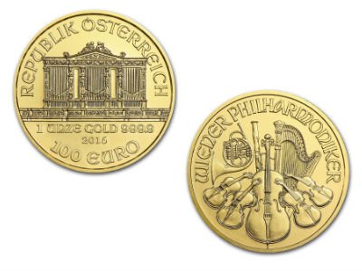 1 Oz 2016 Austrian Philharmonic Gold Coin