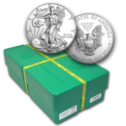 1 Oz 2022 American Silver Eagle Monster Box (500 Coins BU)